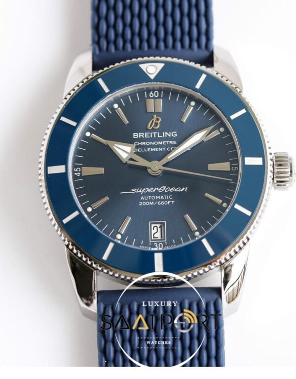 Breitling Superocean 42mm Heritage II B20 Otomatik Mavi Bezel Üzerinde Mavi Kadran ETA