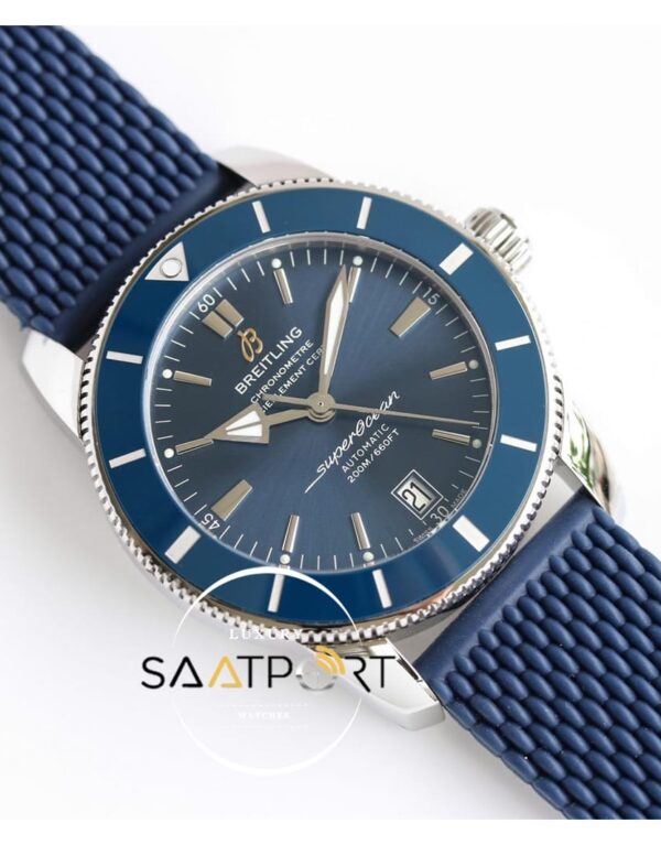 Breitling Superocean 42mm Heritage II B20 Otomatik Mavi Bezel Üzerinde Mavi Kadran ETA