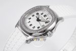 Patek Philippe Taşlı Çelik Bezel Lady Aquanaut Luce Beyaz Kadran