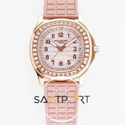 Patek Philippe Aquanaut Luce Haute Joaillerie Ladies 5072R Taşlı Gül Kadran