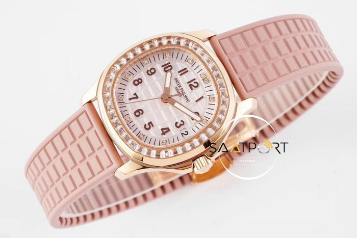 Patek Philippe Aquanaut Luce Haute Joaillerie Ladies 5072R Taşlı Gül Kadran