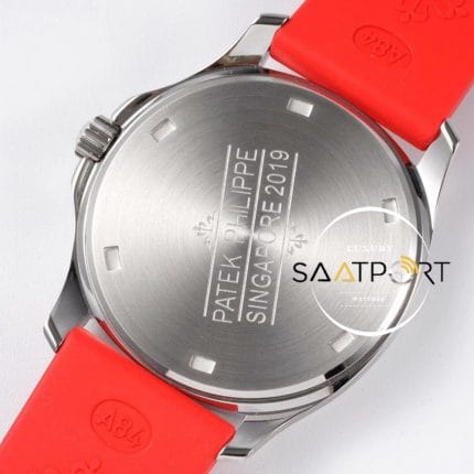 Patek Philippe Lady Aquanaut Luce 5067A Taşlı Bezel Kırmızı Kadran