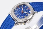 Patek Philippe 5067A-025 Lady Aquanaut Luce Çelik Kasa Taşlı Bezel Mavi Kadran