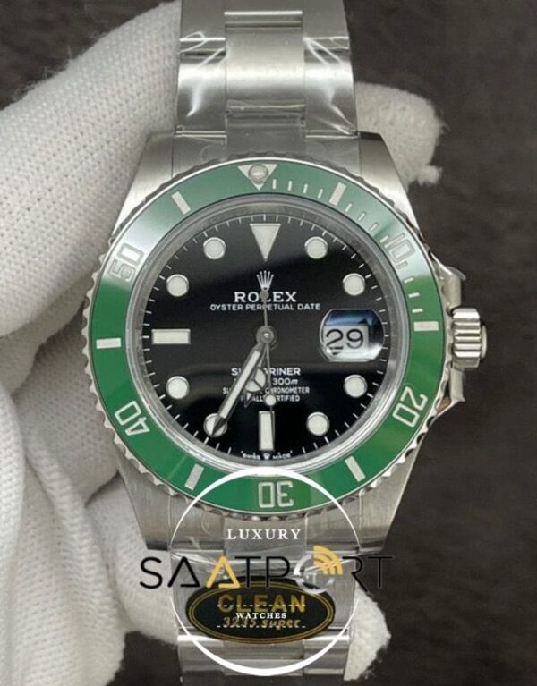 Rolex Submariner 126610 Clean Factory 41mm 3235 Yeşil Bezel Super Clone ETA