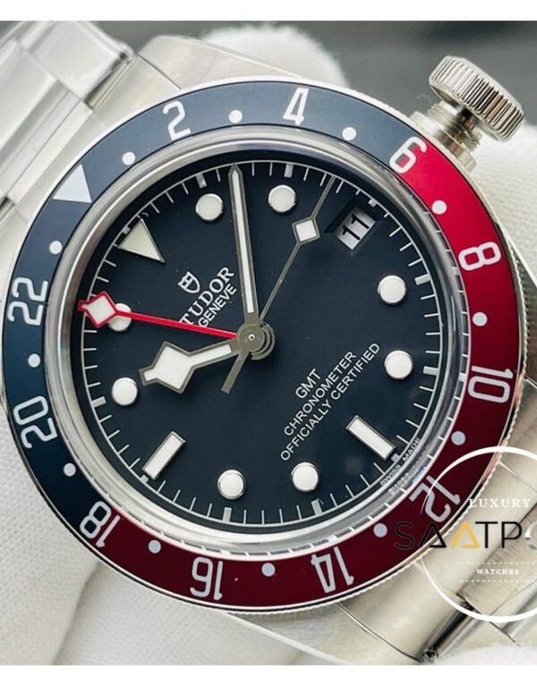 Tudor Heritage Black Bay GMT 79830RB Kırmızı Mavi Bezel Super Clone ETA