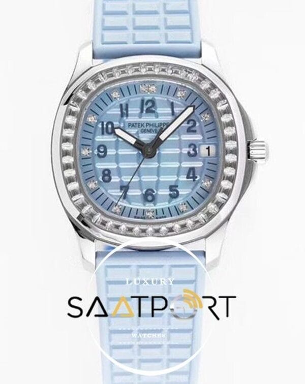 Patek Philippe Aquanaut Ladies 5072G-001 Taşlı Turkuaz Kadran