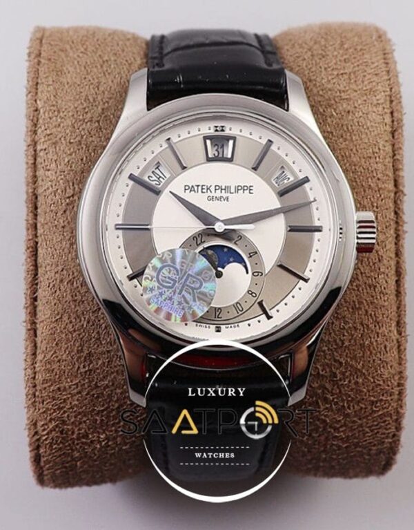 Patek Philippe Annual Calendar 5205G MoonPhase Beyaz Gri Kadran