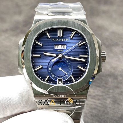 Patek Philippe Nautilus 5726/1A-014 mavi kadran paslanmaz çelik