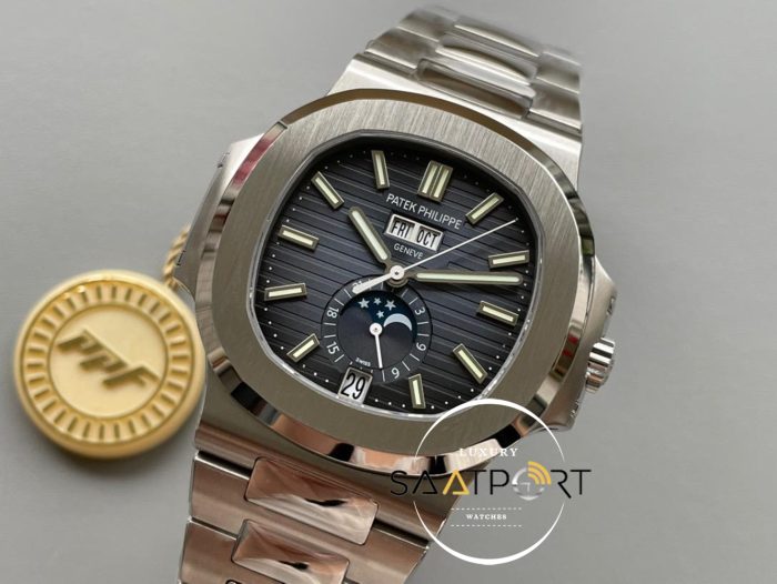 Patek Philippe Nautilus Annual Calendar 5726/1A-001 Siyah Kadran