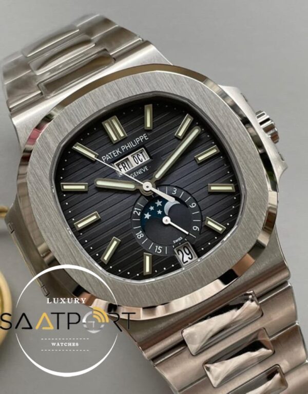 Patek Philippe Nautilus Annual Calendar 5726/1A-001 Siyah Kadran