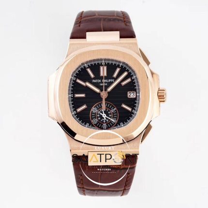 Patek Philippe Nautilus 5980R-001 Chronograph Date Rose Gold