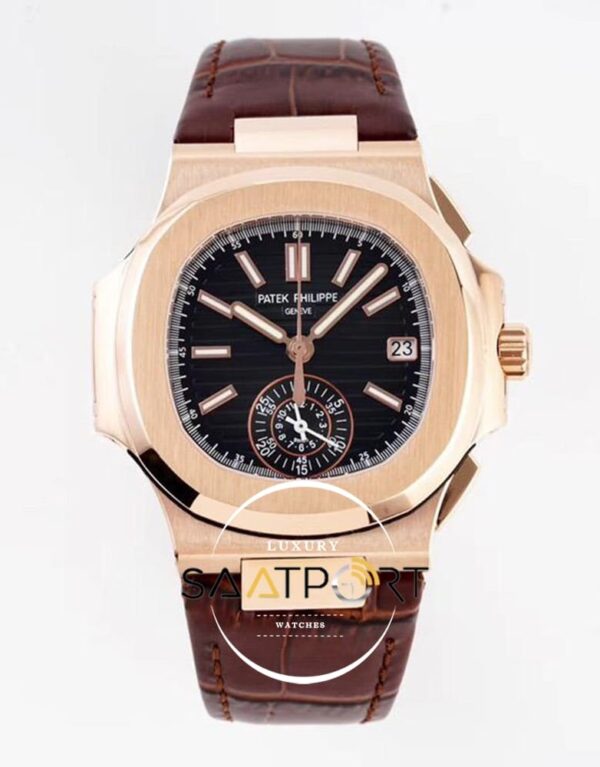 Patek Philippe Nautilus 5980R-001 Chronograph Date Rose Gold