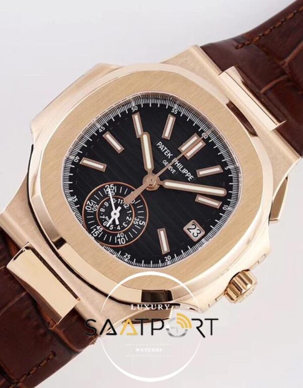 Patek Philippe Nautilus 5980R-001 Chronograph Date Rose Gold