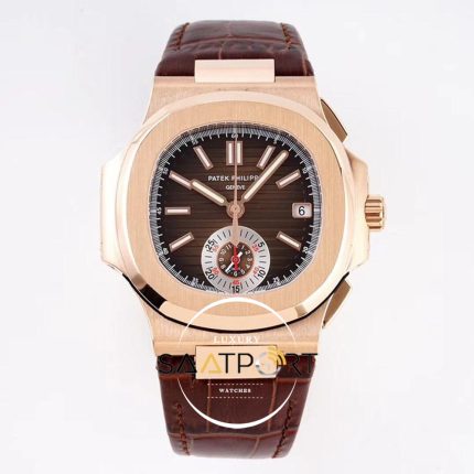 Patek Philippe Nautilus 5980R-001 Kronograf 18K Pembe Altın