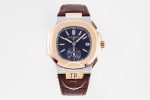 Patek Philippe Nautilus 5980R-001 Mavi Kadran 316F Çelik 18K Altın Kaplama