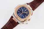 Patek Philippe Nautilus 5980R-001 Mavi Kadran 316F Çelik 18K Altın Kaplama