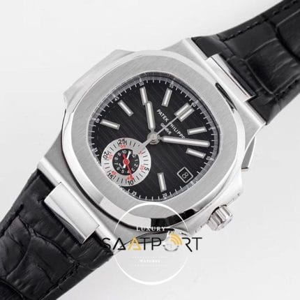 Patek Philippe Nautilus 5980/1A-019 Siyah Kadran 316F Paslanmaz Çelik