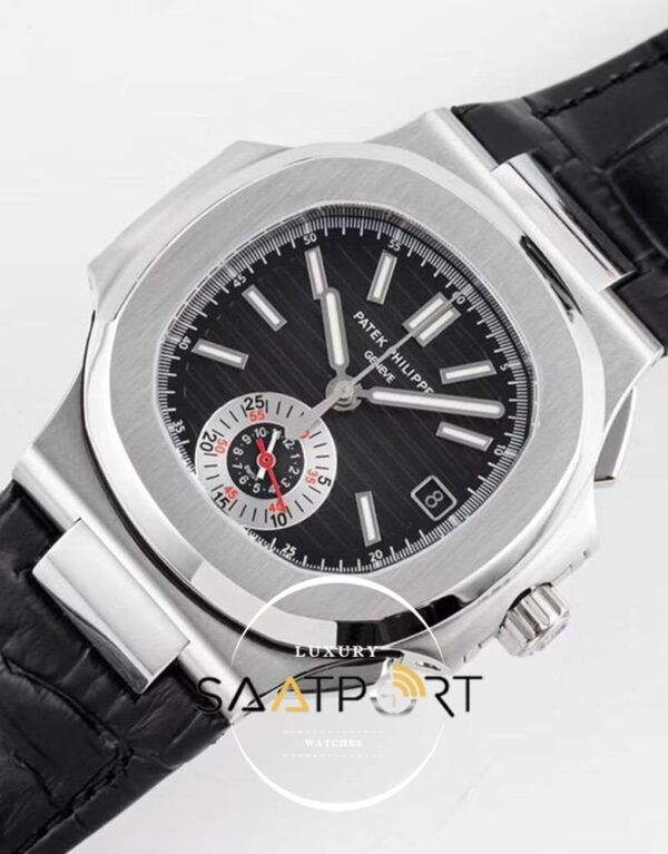 Patek Philippe Nautilus 5980/1A-019 Siyah Kadran 316F Paslanmaz Çelik