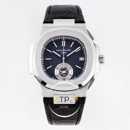 Patek Philippe Nautilus 5980/1A Mavi Kadran Deri Kordon 316F Paslanmaz Çelik
