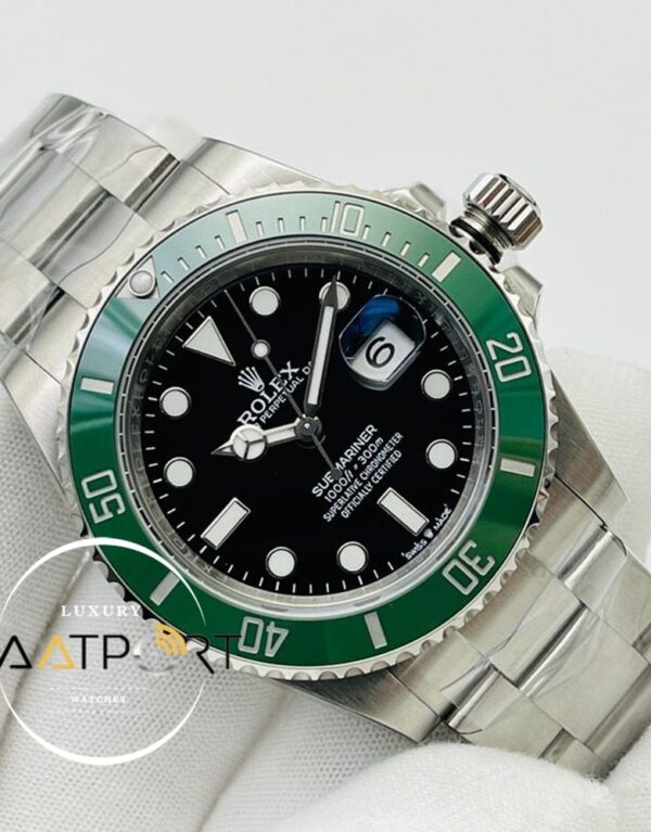 Rolex Submariner 126610LV Kermit VS Factory 41mm 3235 Seramik Yeşil Bezel Super Clone ETA