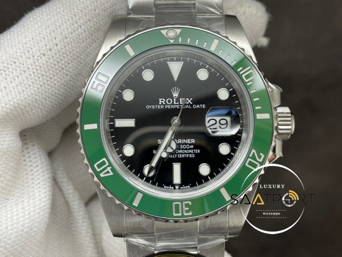 Rolex Submariner 126610 Clean Factory 41mm 3235 Yeşil Bezel Super Clone ETA