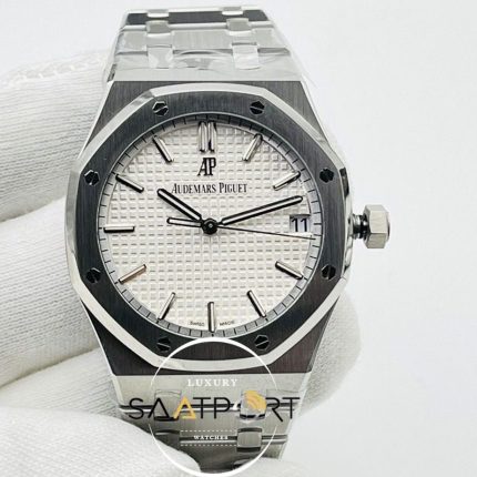 ZF Factory Audemars Piguet Royal Oak 15500 V2 Beyaz Kadran Super Clone ETA