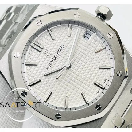 ZF Factory Audemars Piguet Royal Oak 15500 V2 Beyaz Kadran Super Clone ETA