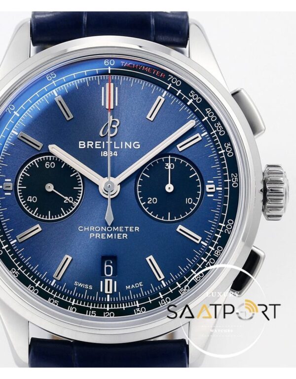 Breitling Premier B01 Chronograph 42mm Ref. AB0118 Mavi Kadran ETABreitling Premier B01 Chronograph 42mm Ref. AB0118 Mavi Kadran ETA