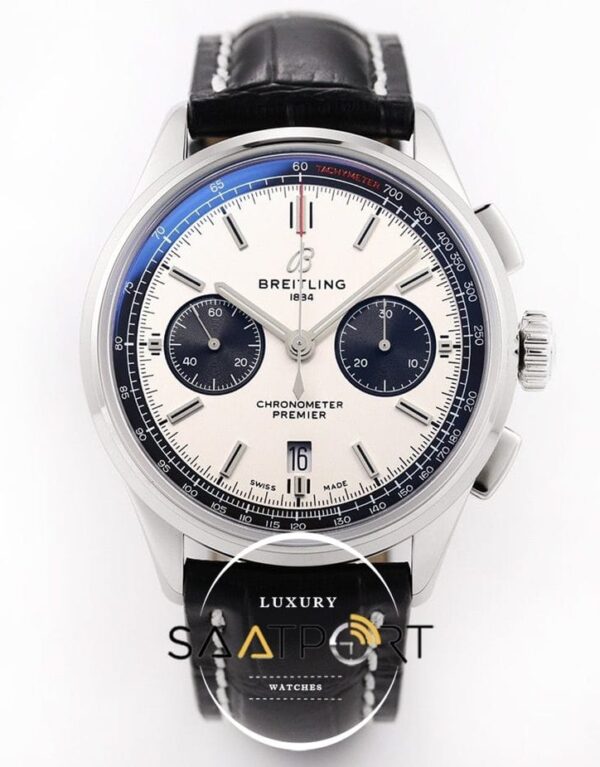 Breitling Premier B01 Norton Chronograph 42mm Ref. AB0118 Beyaz Kadran ETA