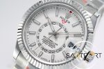 Rolex Sky-Dweller 42mm Beyaz Kadran 904L Çelik Super Clone 9001 ETA