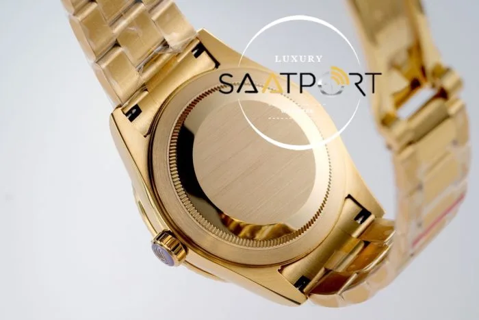 Rolex Sky-Dweller 42mm Gold Kadran Tırtıklı Bezel 904L Çelik Super Clone 9001 ETA