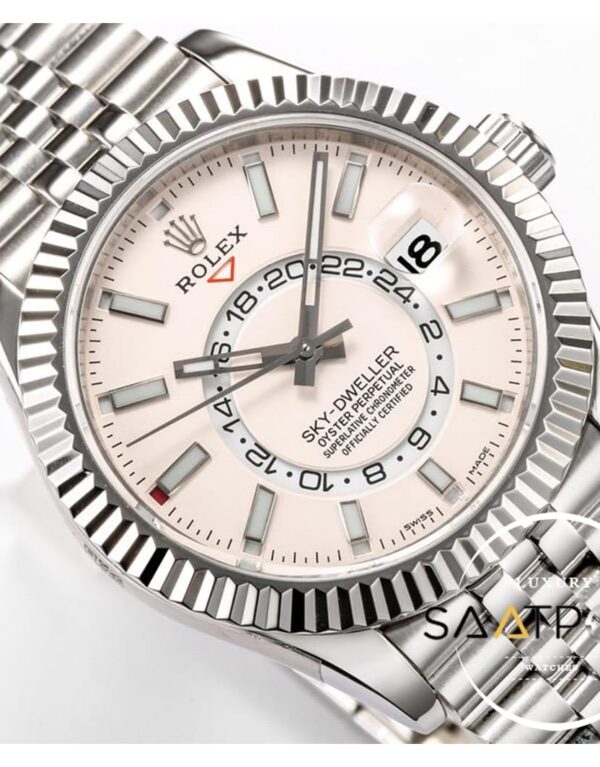 Rolex Sky-Dweller Jübile Kordon 42mm Beyaz Kadran 904L Çelik Super Clone 9001 ETA