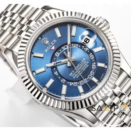 Rolex Sky-Dweller Jübile Kordon 42mm Mavi Kadran 904L Çelik Super Clone 9001 ETA