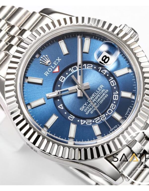 Rolex Sky-Dweller Jübile Kordon 42mm Mavi Kadran 904L Çelik Super Clone 9001 ETA