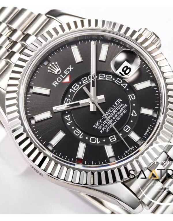 Rolex Sky-Dweller Jübile Kordon 42mm Siyah Kadran 904L Çelik Super Clone 9001 ETA
