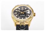 Rolex Sky-Dweller Siyah Kadran 42mm 904L Gold Çelik Kasa Super Clone 9001 ETA