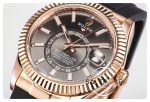 Rolex Sky-Dweller Siyah Kadran 904L Rose Çelik Kasa 42mm Super Clone 9001 ETA