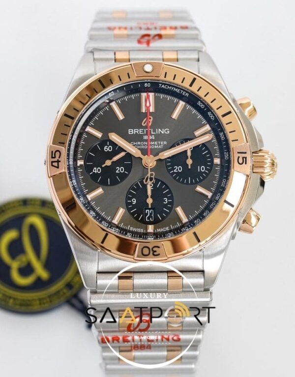 Yeni Breitling Chronomat B01 42mm Gri Kadran ETA