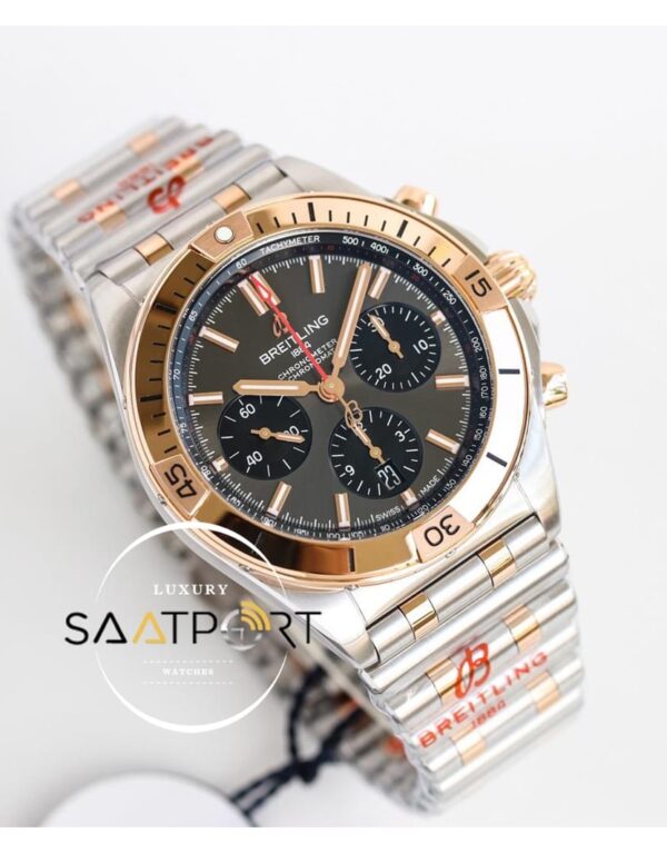 Yeni Breitling Chronomat B01 42mm Gri Kadran ETA