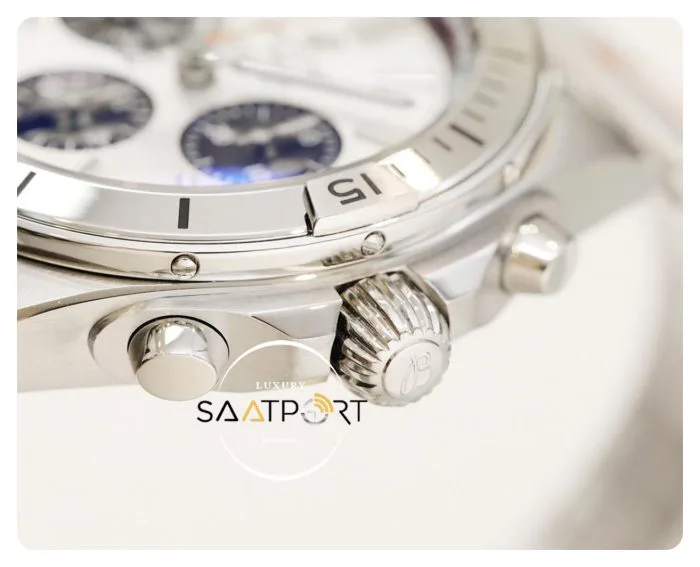 Yeni Breitling Chronomat B01 42mm Siyah Gösterge Beyaz Kadran ETA