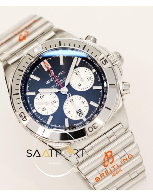 Yeni Breitling Chronomat B01 42mm Siyah Kadran Çelik Bezel ETA