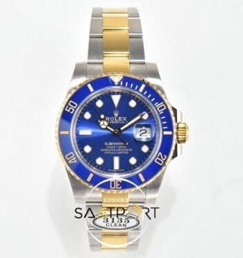 Rolex Submariner 116613LB 18K Altın Kaplama Mavi Kadran 3135Clean Super Clone Plus ETA