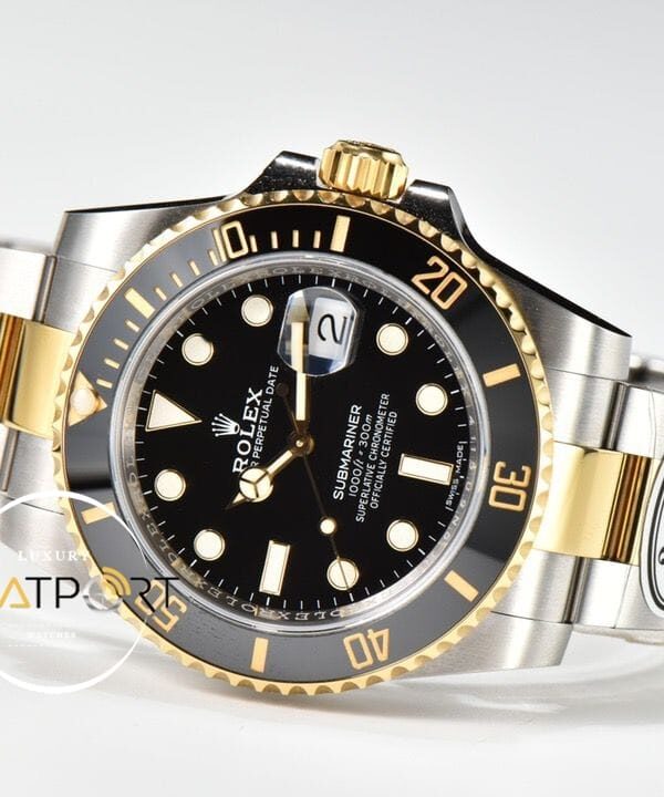 Rolex Submariner 116613LN 18K Altın Kaplama Siyah Kadran 3135 Clean Super Clone Plus ETA