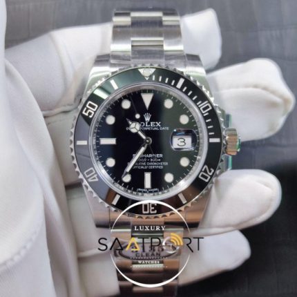 Rolex Submariner 126610LN 904L Siyah Kadran Clean 3135 Super Clone Plus ETA