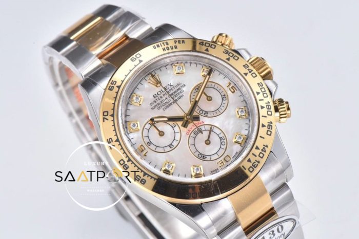 Rolex 116503LN Daytona Clean Factory Taşlı Sedef Kadran 40 mm Super Clone ETA