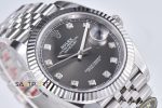 Rolex 41mm Datejust Taşlı Gri Kadran 904L Clean Factory 3235 Super Clone ETA