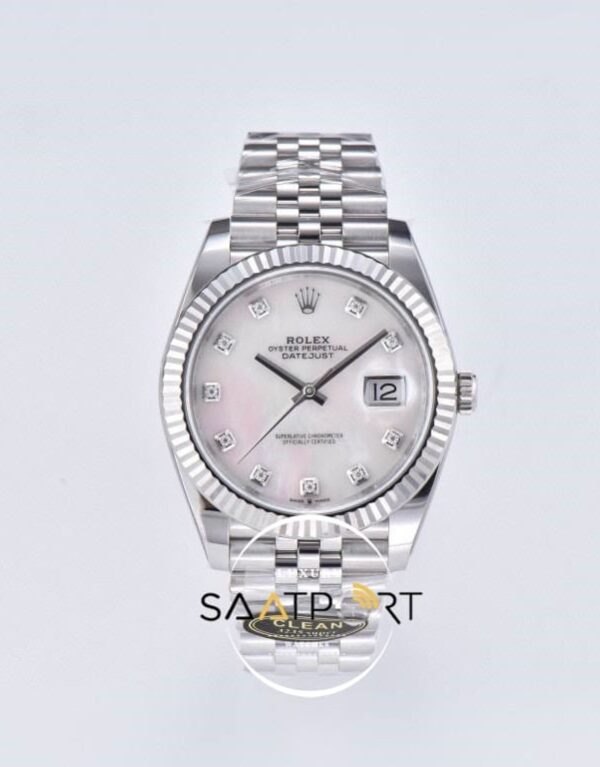 Rolex 41mm Datejust Taşlı Kadran 904L Clean Factory 3235 Super Clone ETA (1)