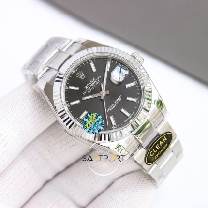 Rolex Clean Factory 41mm Datejust Siyah Kadran 904L 3235 Super Clone ETA