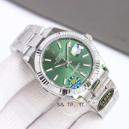 Rolex Clean Factory 41mm Datejust Yeşil Kadran 904L 3235 Super Clone ETA