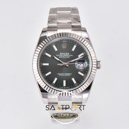 Rolex Clean Factory Datejust 41mm Yeşil Kadran 904L Oyster 3235 Super Clone ETA